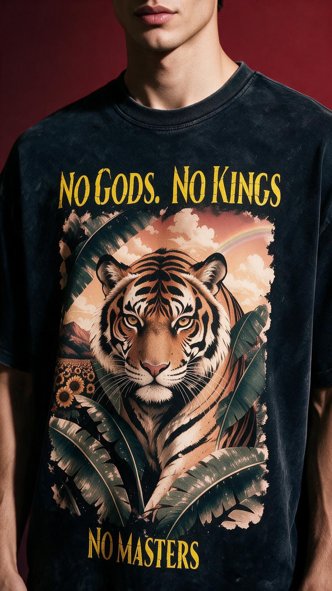 No Gods. No Kings. No Masters- Oversized Tshirt